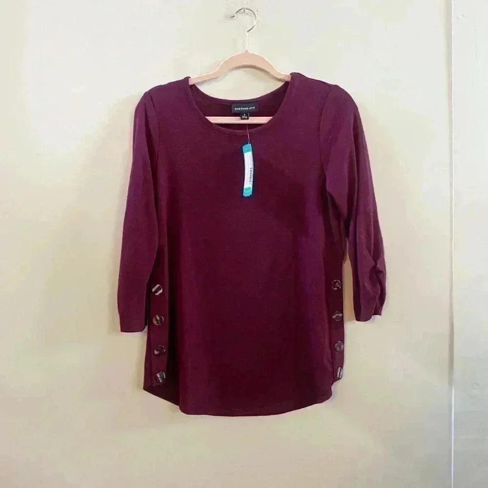 Fortune‎ + Ivy purple top small